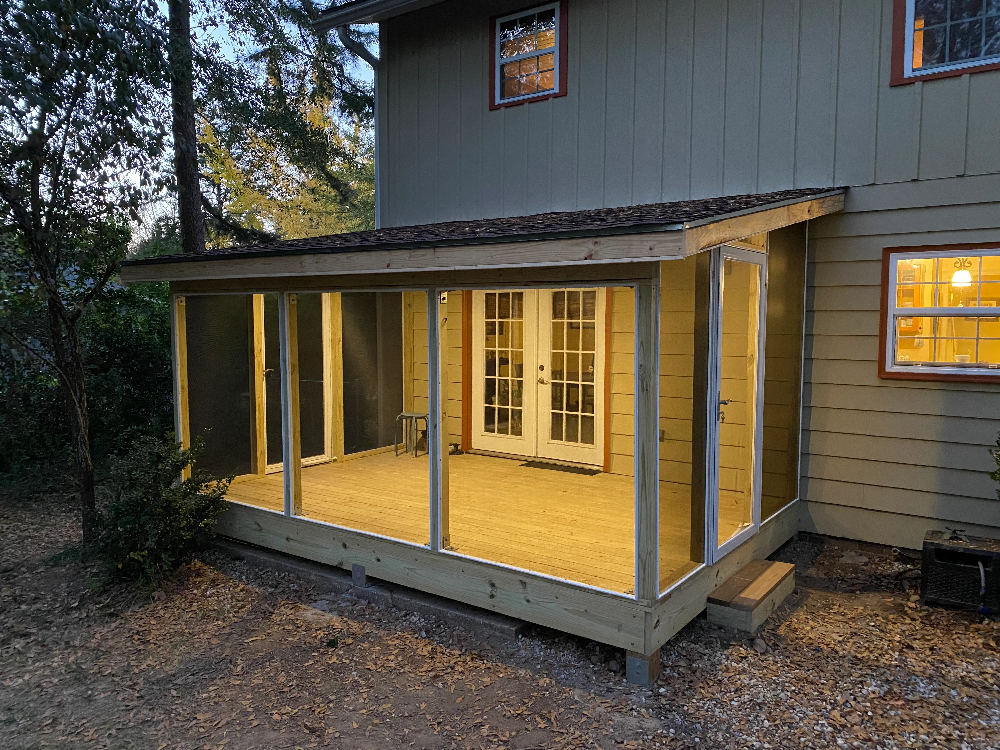 Screened-in porch project